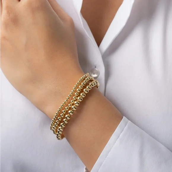 Zoe Lev Gold Fill Stack Bead Bracelet NWT - Picture 3 of 7